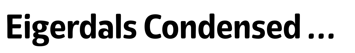 Eigerdals Condensed Bold